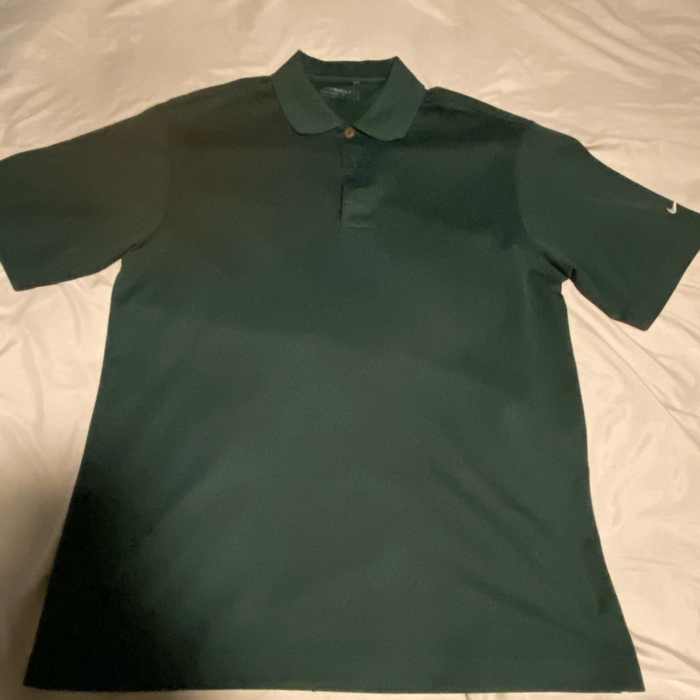 Nike Dry-Fit Large Golf Shirt (Dark Green)